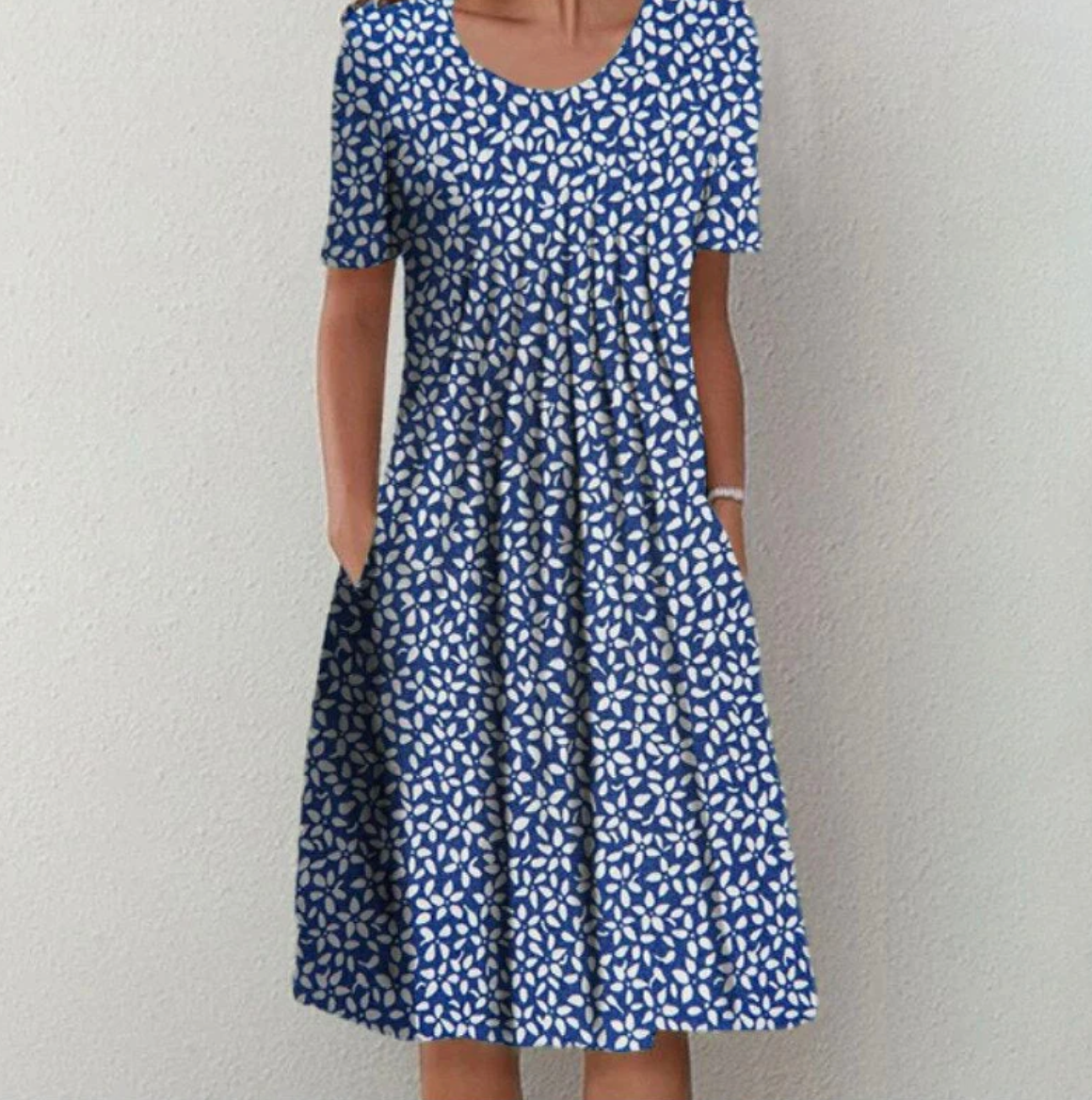 Robe Femme Élégante à Fleurs Décontractée