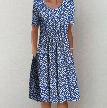 Robe Femme Élégante à Fleurs Décontractée