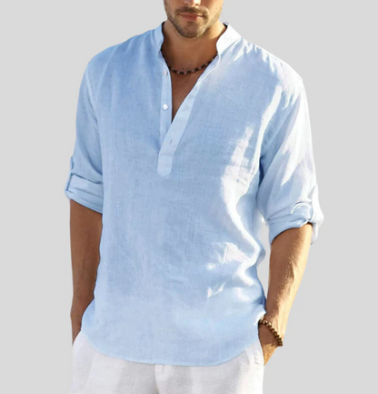 Chemise Homme Lin Naturel Légère et Respirante