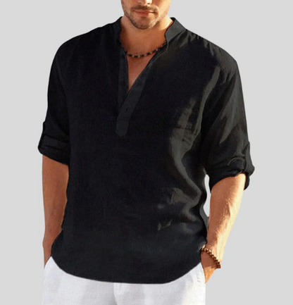 Chemise Homme Lin Naturel Légère et Respirante