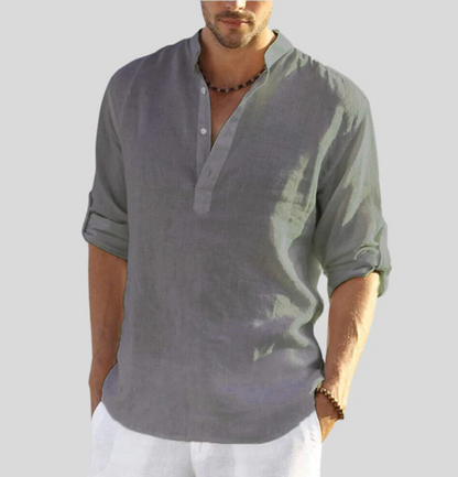 Chemise Homme Lin Naturel Légère et Respirante