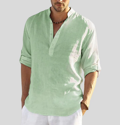 Chemise Homme Lin Naturel Légère et Respirante