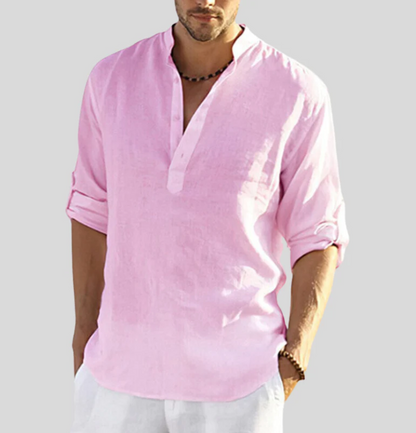 Chemise Homme Lin Naturel Légère et Respirante