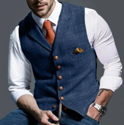 Gilet Homme Confortable Coupe Ajustée Superposition