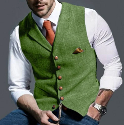 Gilet Homme Confortable Coupe Ajustée Superposition