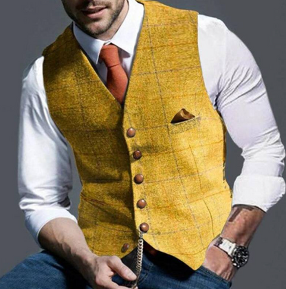Gilet Homme Confortable Coupe Ajustée Superposition