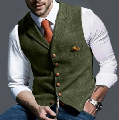 Gilet Homme Confortable Coupe Ajustée Superposition