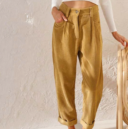 Pantalons Velours Soft et Élégants