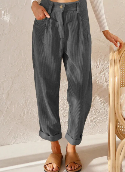 Pantalon Velours Femme Confortable et Chic