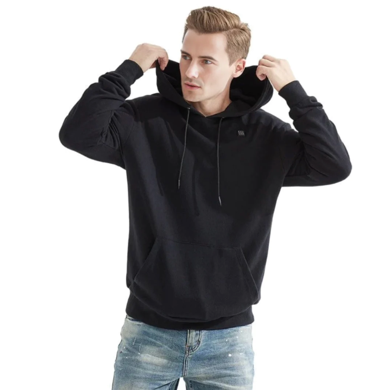 Sweat à capuche doux et chaud pour homme