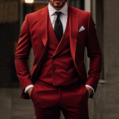 Costume Homme Mariage Classique Trois Pièces Noir