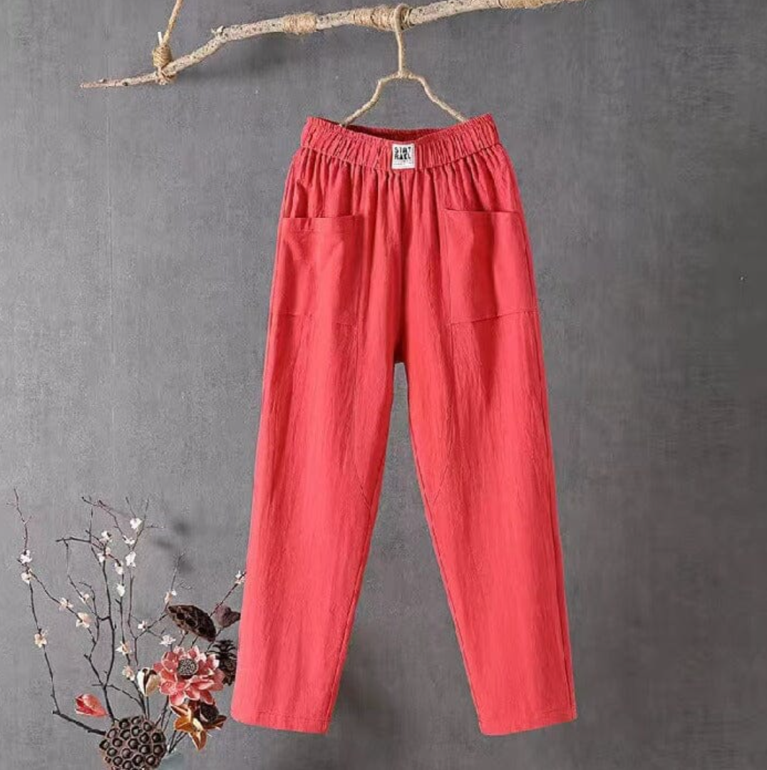 Pantalon Jogging Élastiqué Confort Femme