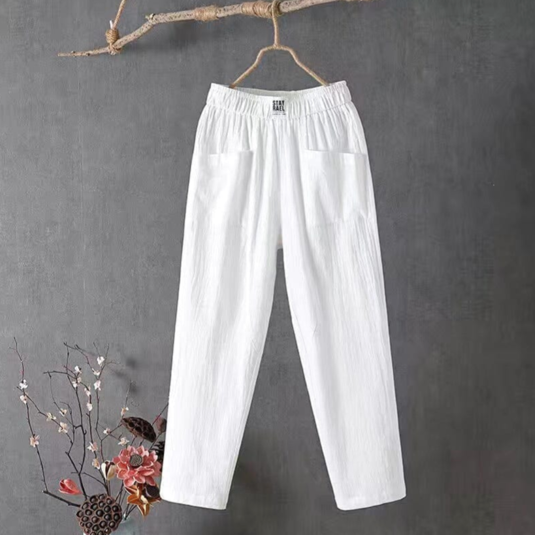 Pantalon Jogging Élastiqué Confort Femme