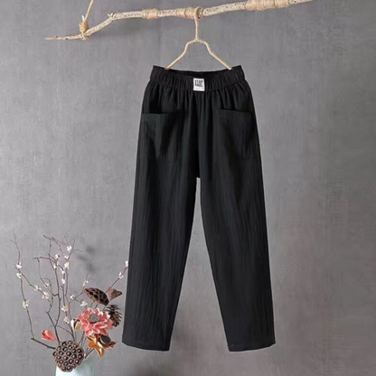 Pantalon Jogging Élastiqué Confort Femme