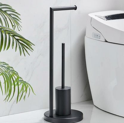 Support de Papier Toilette Moderne avec Brosse Intérieure - PanierRoyale