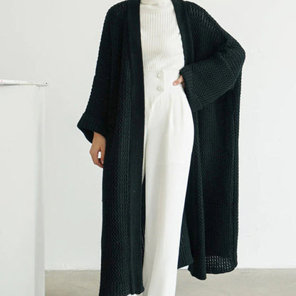 Cardigan Femme Tricot Long Dégagé
