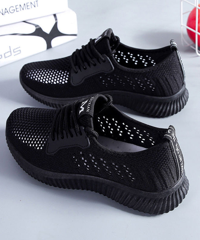 Chaussures noires légères en filet respirant - EasyApparels