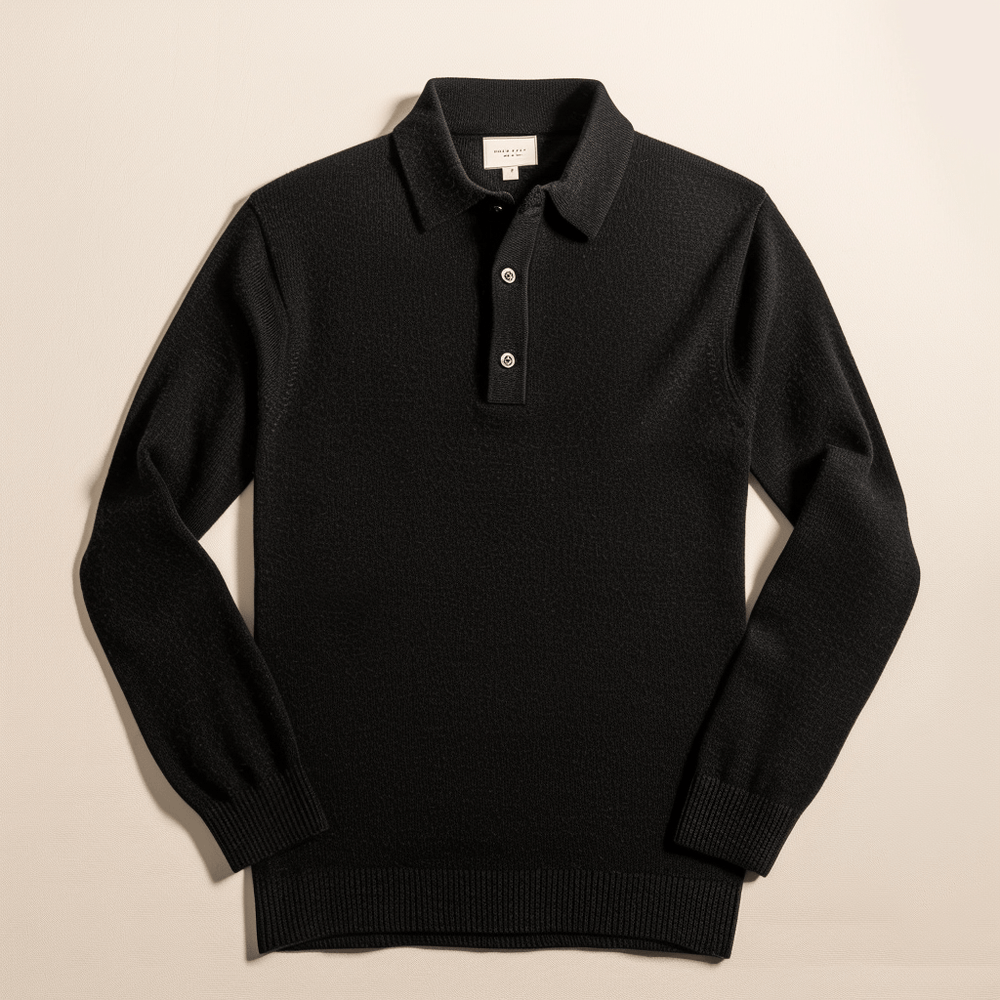 Polo en Tricot Manches Longues - vue 2