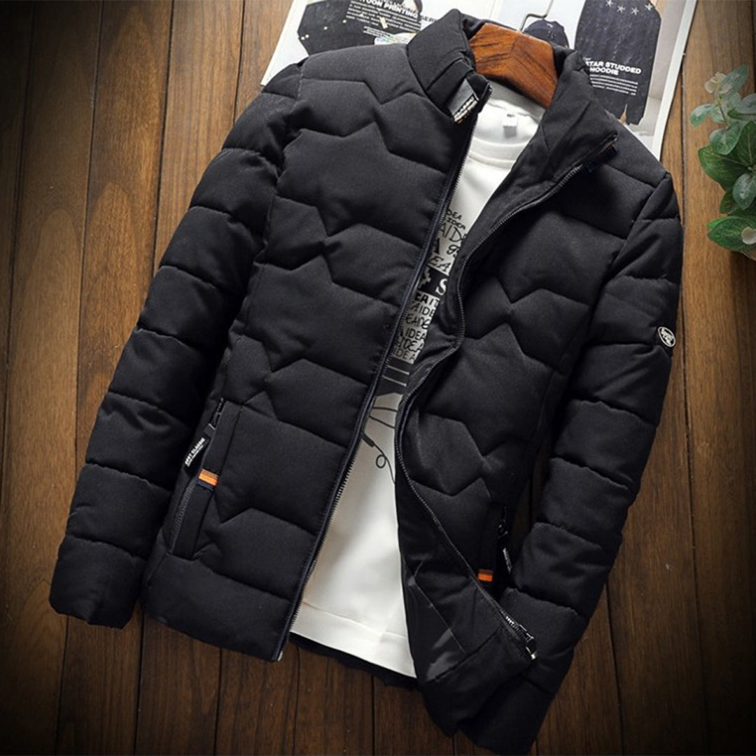 Veste Doudoune Hiver Homme Élégante avec Capuche et Fermeture Éclair - PanierRoyale