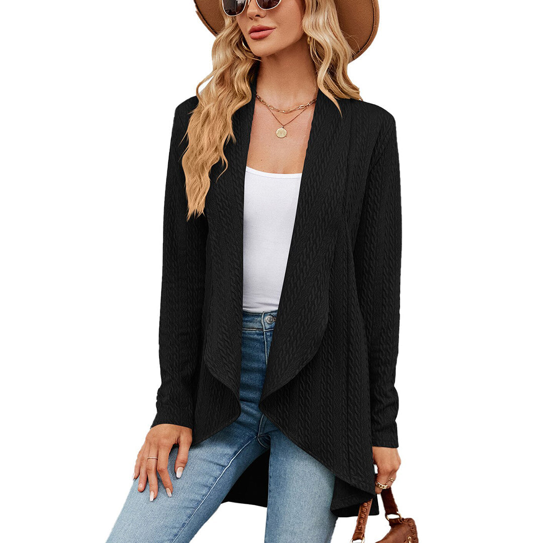 Gilet Femme Chic Taille Adjustée Automne Hiver