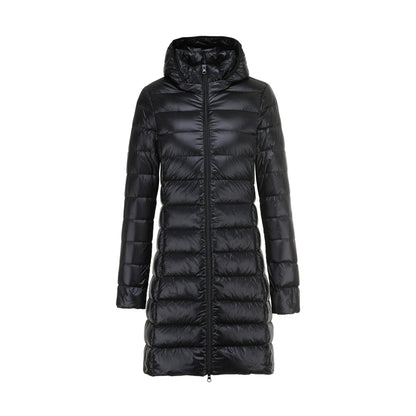 Veste Matelassée D’Hiver Avec Capuche Pour Femme | Longue