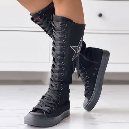 Bottines Hiver pour Femmes à Lacets Chaudes