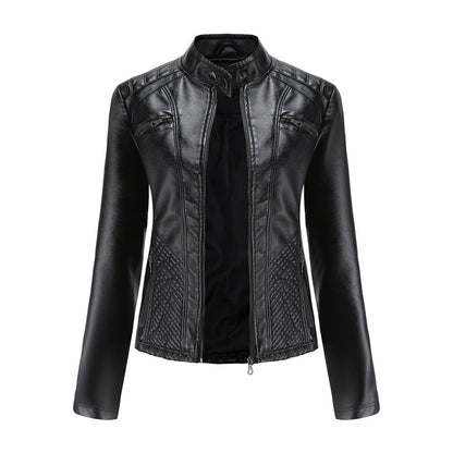 Veste En Cuir Tendance Pour Femme | Fermeture Éclair