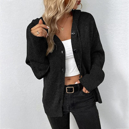 Cardigan Femme Décontracté à Boutons Avant