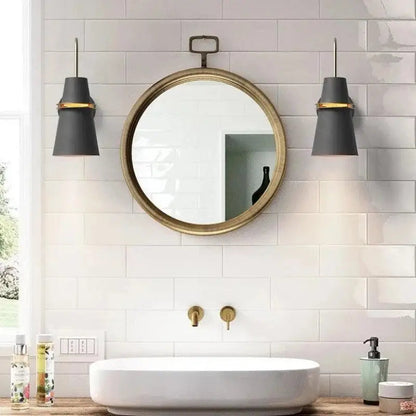 Blancia™ – Applique Murale LED Art Déco – Design Élégant Noir, Blanc & Bleu