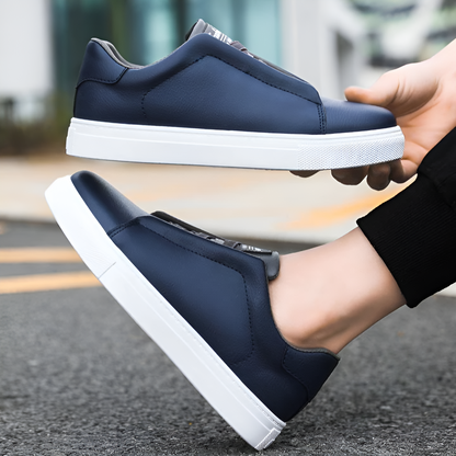 Baskets Homme Blanc Cuir de Qualité