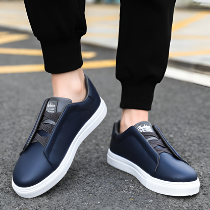 Baskets Homme Blanc Cuir de Qualité