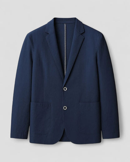 Blazer Homme Lin Mélange Élégant Décontracté