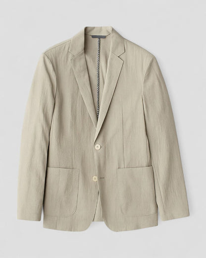 Blazer Homme Lin Mélange Élégant Décontracté