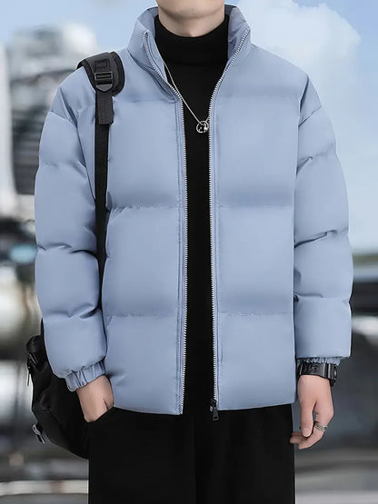 Veste Homme Hiver Élégante avec Capuche Amovible