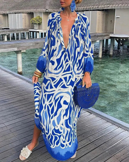 Robe Longue Florale Chic pour Femmes