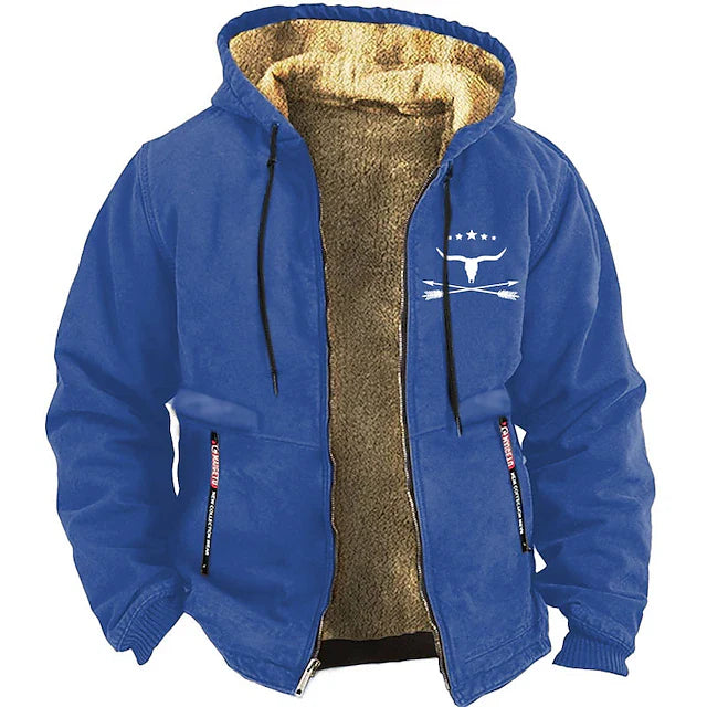 Sweat à capuche homme hiver chaud et confortable