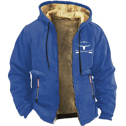 Sweat à capuche homme hiver chaud et confortable