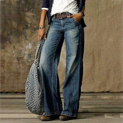 Jean Détente Féminin Slim Fit - Style Chic Rétro - PanierRoyale
