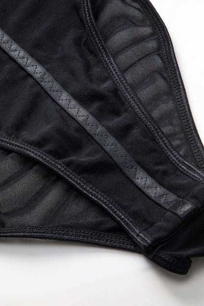 Corset Dentelle Noir Séducteur avec Balconnets en Coton