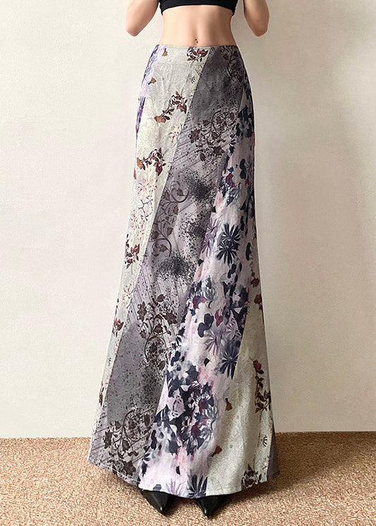 Jupes estivales en coton coloré taille haute asymétriques - EasyApparels