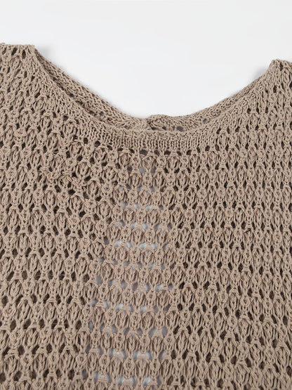 Boheva™ – Robe Bohème Chic Sans Manche à Détail Découpé & Tissu Fluide