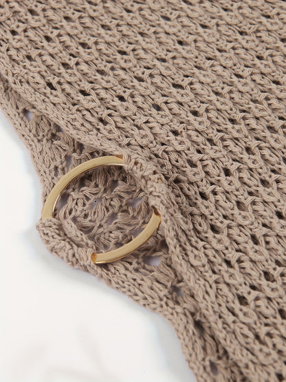 Boheva™ – Robe Bohème Chic Sans Manche à Détail Découpé & Tissu Fluide