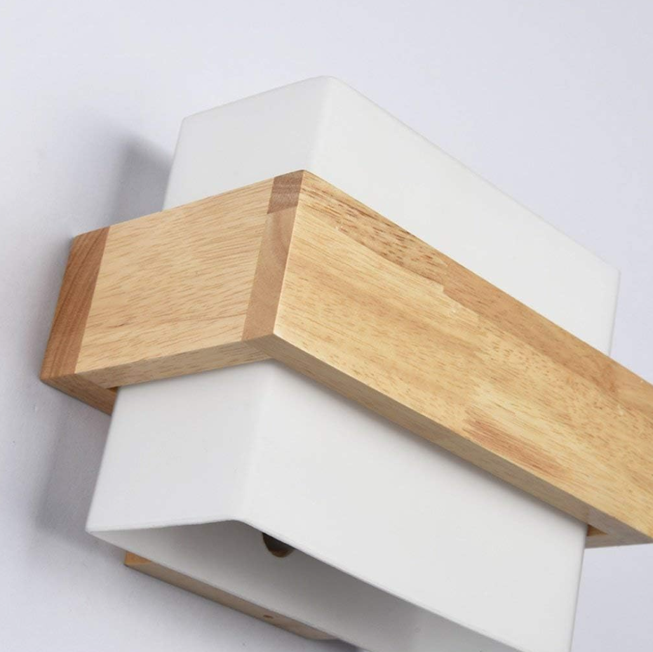 Boixora™ – Applique Murale LED Bois Clair Design Scandinave Moderne