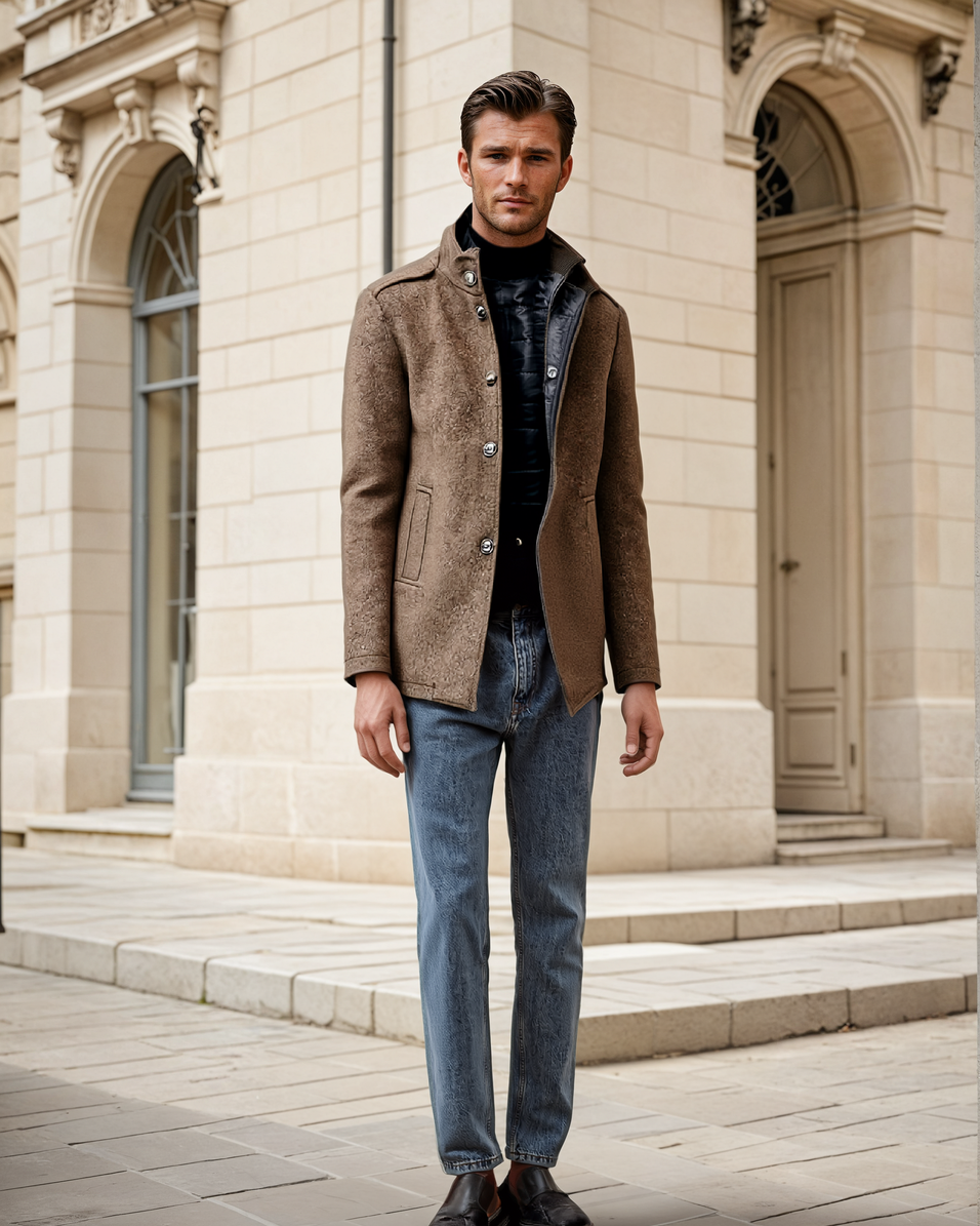 Manteau Homme Laine Élégant et Chaud pour Hiver - PanierRoyale