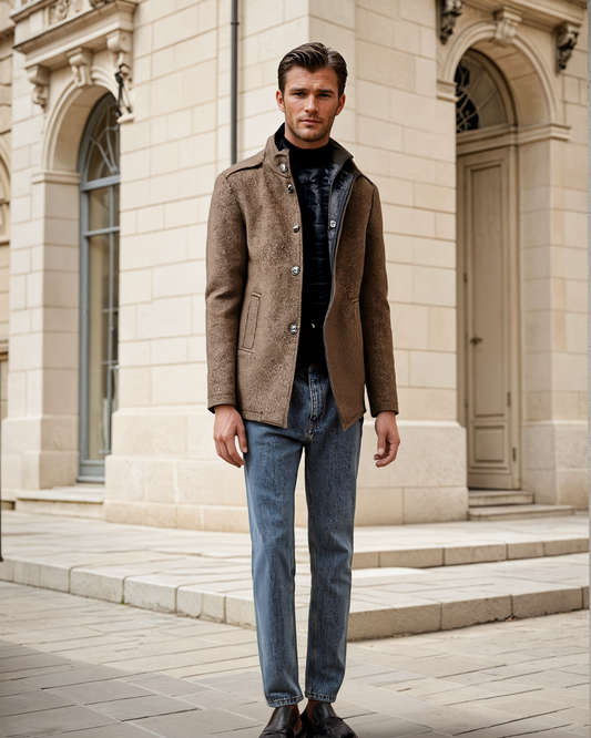 Manteau Homme Laine Élégant et Chaud pour Hiver - PanierRoyale