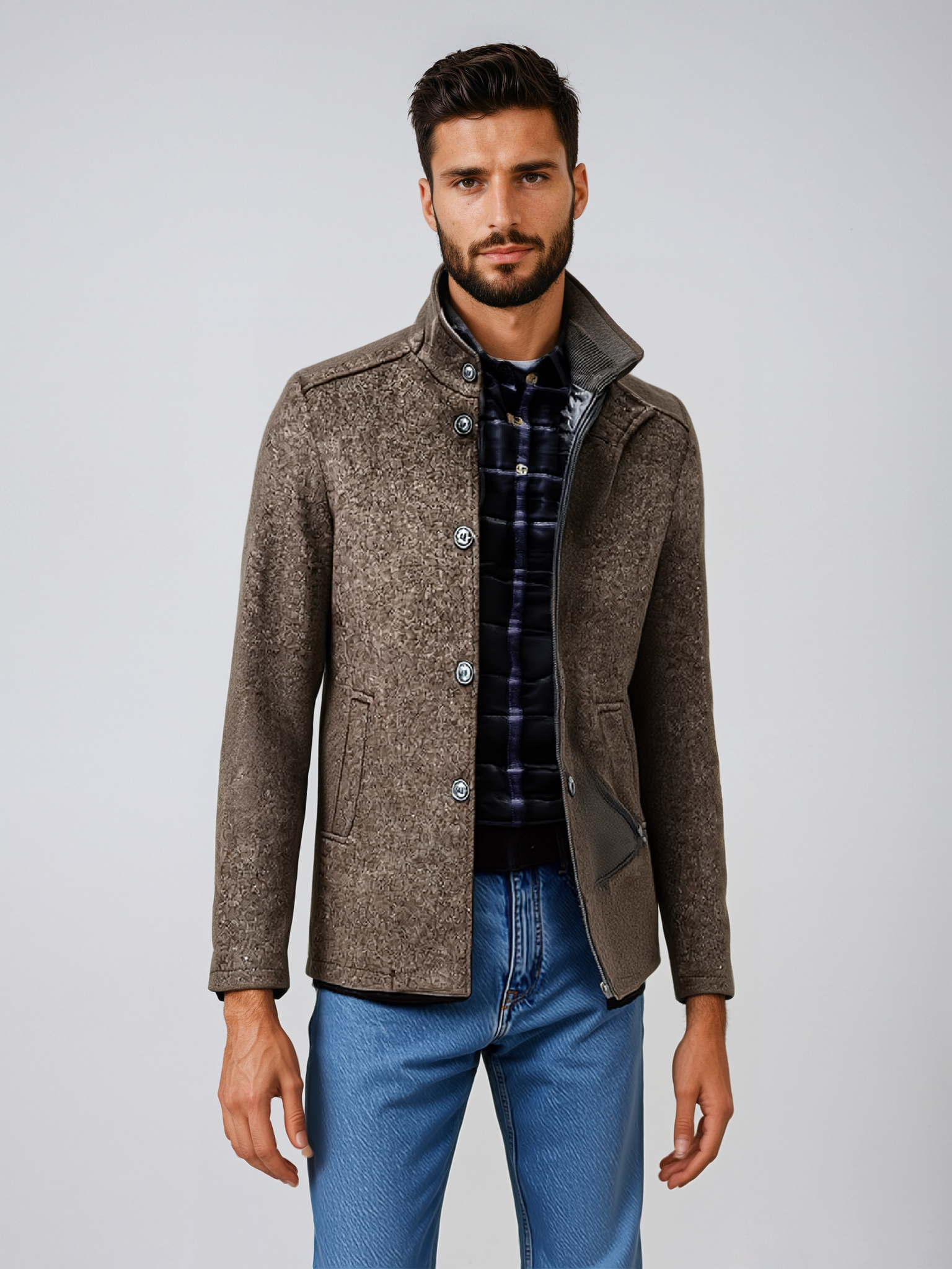 Manteau Homme Hiver Élégant avec Doublure Chaude et Confortable - PanierRoyale