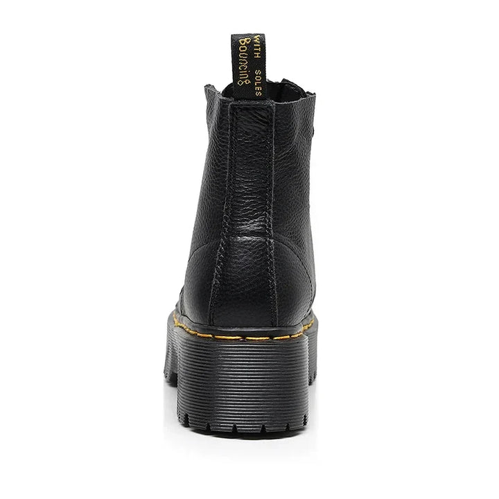 Élégance Hivernale en Cuir Véritable - vue 2