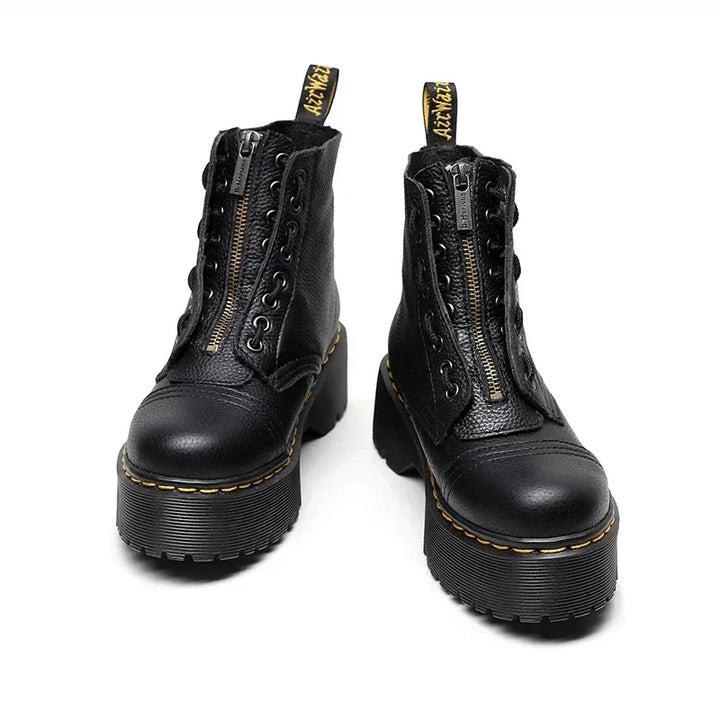 Élégance Hivernale en Cuir Véritable - vue 3