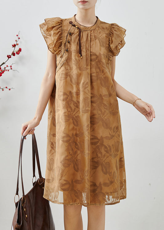 Chic Kimono Robe en Soie à Manches Évasées - EasyApparels
