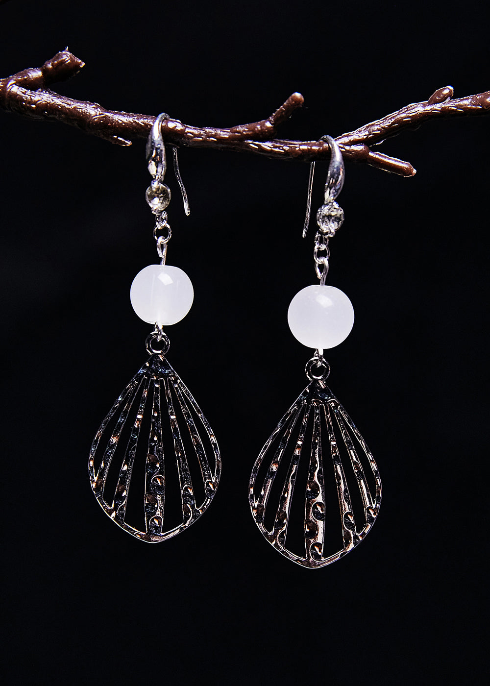 Pendentif en pierre précieuse blanche élégant - EasyApparels
